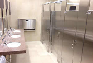 sustainability in restroom and locker room renovations