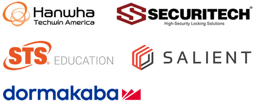 Hanwha Techwin America, Securitech, STS EDUCATION, Salient Systems, dormakaba