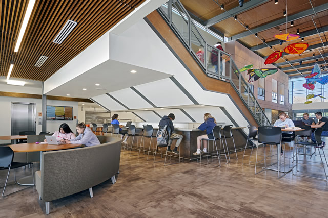 Del Norte K-12 interior staircase