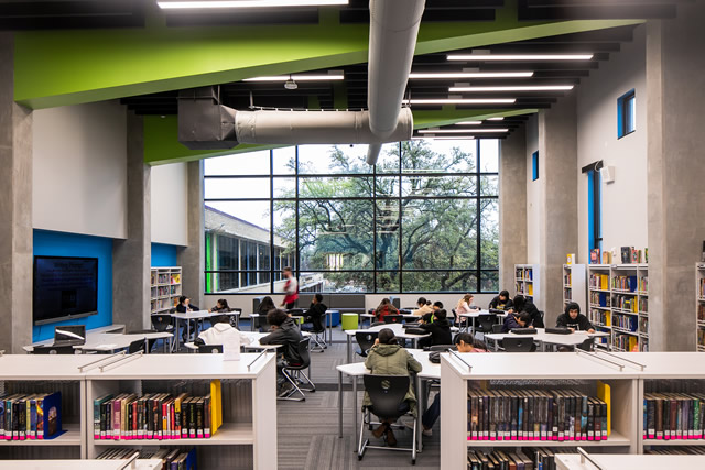 Irma Marsh Middle School library