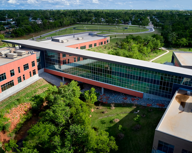 James L. Capps Middle School arial view