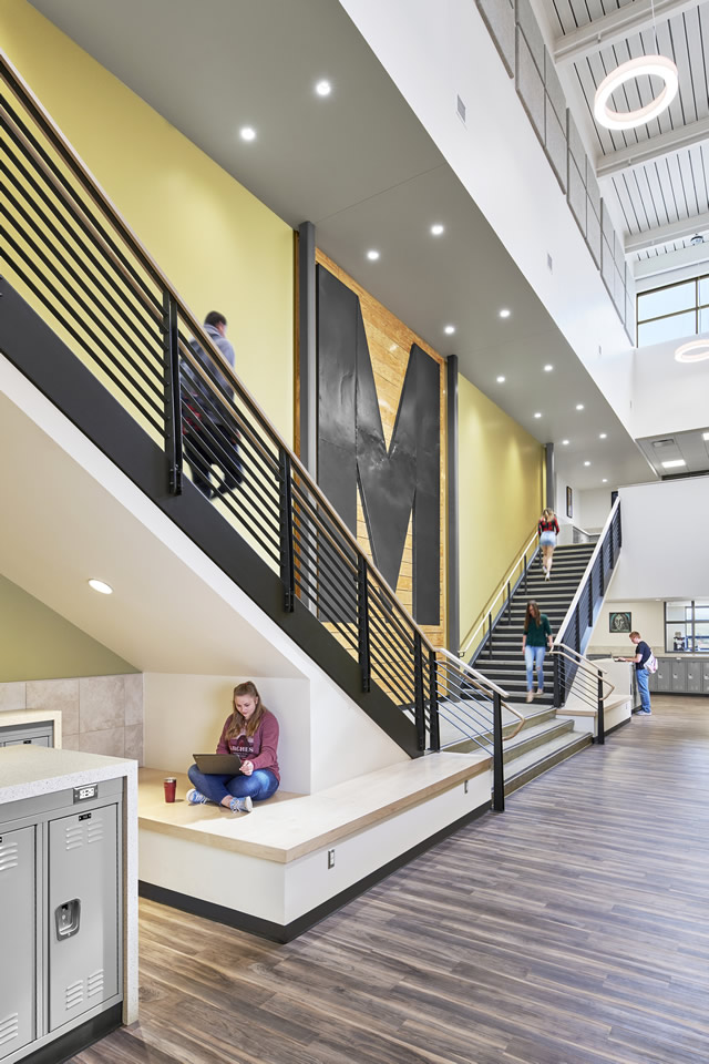 Meeker High School stairway