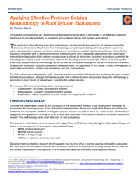 Applying Effective Problem-Solving Methodology to Roof System Evaluations